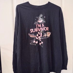 I'M A SURVIVOR BREAST CANCER AWARENESS TEE 3X